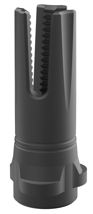 Breek Arms Scorch 3-Prong Breek-LOK 3QD, Breek-LOK 3QD Compatible Muzzle Devices, Flash Hider, 30 Caliber, Matte Black, 5/8X24 Thread Pitch