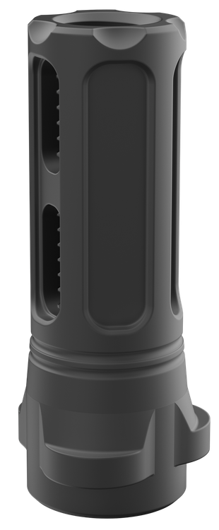Breek Arms Sentinel Caged Flash Hider Black Nitride Steel 1/2"x28 Threads 223 Cal/5.56mm CompatibleBreek-LOK 3QD