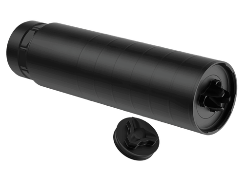 Liberty Precision Torch 5.56 NATO, 1/2X28 Direct Thread Mount, HUB Mount Compatible, 6.2" Long, 1.75" Diameter, Cerakote Finish, Black