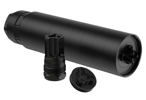 Liberty Precision Torch 5.56 NATO, Rearden Atlas QD Mount, HUB Mount Compatible, 6.2" Long, 1.75" Diameter, Cerakote Finish, Black