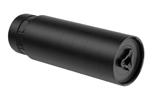 Liberty Precision Duty 5.56 NATO, 1/2X28 Direct Thread, DLC Titanium, Cerakote Finish, Black, 1.75" Diameter, Solid End Cap