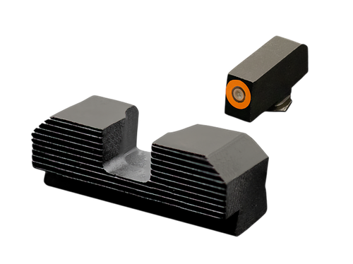 XS Sights Minimalist Night Sight Set Orange Tritium Front/Black Oxide Frame. Compatible Glock