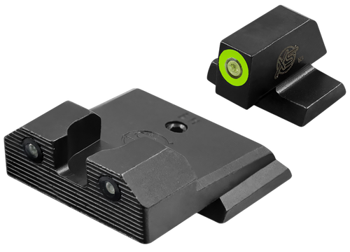 XS Sights R3D 2.0, Tritium Night Sight, Fits S&W M&P OR Full Size & Compact, Green Front Outline, Green Tritium Front/Rear