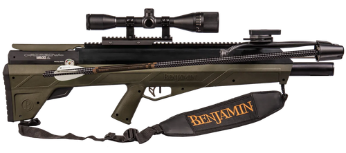 Benjamin Airbow M600 Kit PCP 357 Pellet Black Barrel, Olive Drab Green Stock, CenterPoint 6x40mm AO