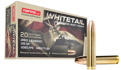 Norma 350 Legend 155gr SP, Whitetail 20rd Box