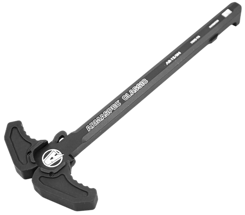 Armaspec Classic Charging Handle, Ambidextrous, Fits AR-15, Anodized Finish, Black