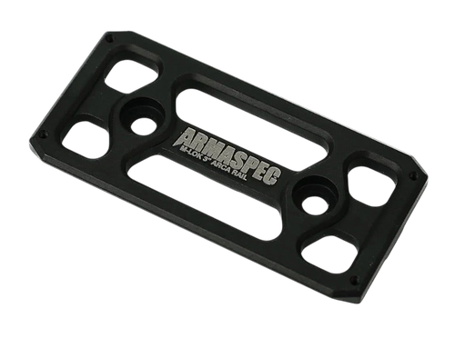 Armaspec Arca Rail, Fits M-LOK, 3", Anodized Finish, Black