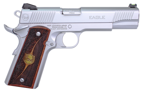 Iver Johnson Eagle HC G2 45 ACP, 5" Barrel, Chrome FOS
