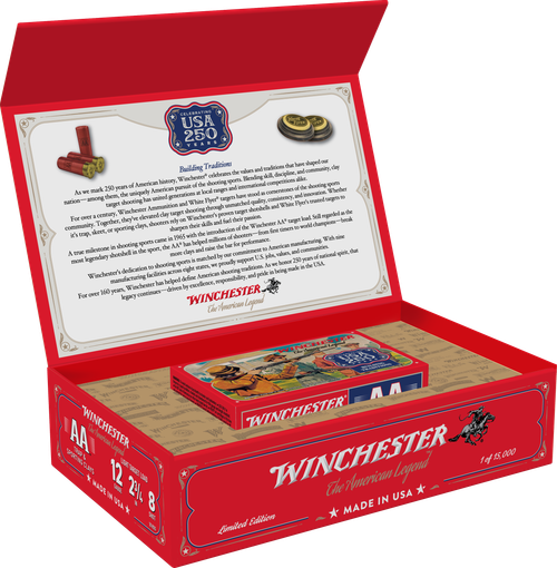 Winchester 250th Commemorative Box Series 12 Gauge 2.75" 1 1/8oz 8Shot 10rd Box