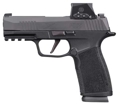 Sig Sauer P365 X-Macro 9mm, 3.7" Barrel, Nitron Finish, Black, XRAY3 Day-Night Sights, Romeo-X SIG-LOC Compact Optic, 17rd, 2 mags