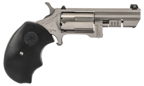 North American Arms RECLUSE Swing Out 22 Mag 5 Shot 2" SS Barrel, Cylinder & Frame, Oversized Rubber Grip, Exposed Hammer