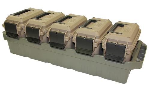 MTM 5-CAN AmmO Crate Mini 5 AC15 Mini AmmO Cans Green/dk ERT