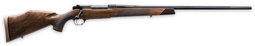 Weatherby Mark V Deluxe 25 Creedmoor 4rd,22" High Gloss Non-Threaded Barrel, High Gloss Blued Steel Drilled & Tapped Receiver, Gloss Walnut Fixed Stock