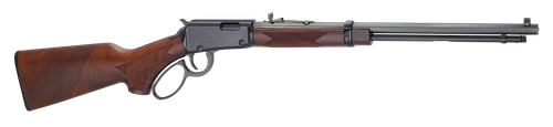 Henry H1 Western Frontier 22 LR, 20" Barrel, Octagon Blued, American Walnut Stock, Checkered Grip, Adjustable Semi-Buckhorn Rear Sight with Diamond Insert, Brass Bead Front Sight, 16rd