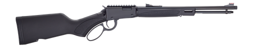 Henry H1 X Model 22 WMR, 1.65" Threaded Barrel, 1/2X28 Thread Pitch,rd Blued, Synthetic Stock, Black, Grip, Adjustable Fiber Optic Rear Sight, Fiber Optic Front Sight, 10rd