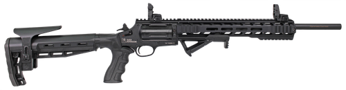 Iver Johnson 1000 Tactical Revolver Shotgun 410 Ga, 18" Barrel, 5 Shot, Flip Sights, 3 Choke Tubes, Black, Picatinny Rails