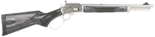 Cnc Firearms Marlin 1894 SBL Wild Boar 10mm Auto 16" Polished Stainless Steel Barrel, Polished Engraved Receiver, Gray Fixed Laminate Stock
