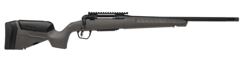 Savage 110 Trailblazer 243 Win, 20" Straight Fluted Barrel, Threaded, Cerakote, Black, Flat Dark Gray Stock, 4rd, 1 Magazine