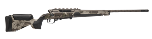 Savage Arms 110 Core Hunter Pro 308 Winchester, 20" Spiral Fluted Barrel, Threaded, CerakoteFinish, Gun Metal Bronze, Woodland Camo Synthetic Stock, 3rd, Includes Muzzle Brake