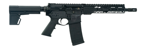Faxon Firearms Sport 300 Blackout 30rd, 10.5" Threaded Barrel, Picatinny, M-Lok Handguard, Black KAK Shockwave Brace, A2 Style