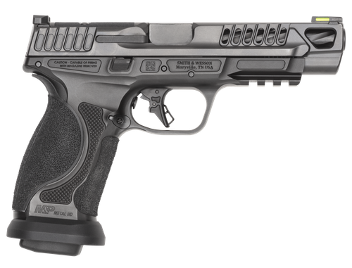 Smith & Wesson M&P M2.0 Competitor Heavy Duty 9mm, 5" Spiral Fluted Barrel, Optics Ready, No Manual Safety, Steel Frame, 17rd, 4 mags
