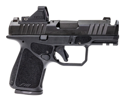 Rost Martin RM1S Comp Bundle *CA Compliant 9mm 3.60" Compensated Barrel, Compensator, Optic Ready, Picatinny Rail, Viridian RFX-11 Green Dot. 10 Rd