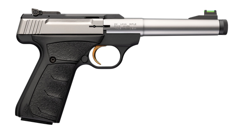 Browning Buck Mark Camper SR 22 LR 10rd,5.90" Stainless Threaded Bull Barrel, Matte Black Aluminum Receiver, Black Overmolded UFX Grip