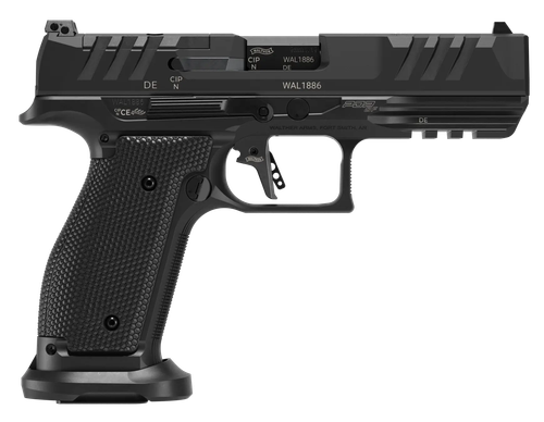 Walther PDP Pro 9mm, 4.5" Barrel, Matte Black, Optics Ready, Adj Rear, Perf Duty Trig, 3x10rd Mags