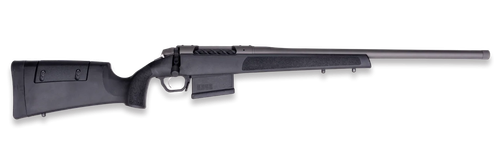 Weatherby 307 Range SF 338 WBY RPM 5rd,24" Tungsten Cerakote Heavy Threaded Barrel, Tungsten Cerakote Steel Drilled & Tapped Receiver, Black Adj Cheek Piece & LOP Synthetic Stock