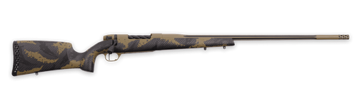 Weatherby Mark V Apex Full Size 25 Creedmoor 4rd,22" +2" Coyote Tan/Graphite Black Cerakote Fluted Threaded Barrel, Steel Drilled & Tapped Receiver, Tan/Brown Sponge Accents Fixed Peak 4