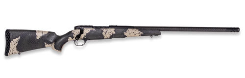 Weatherby Mark V Backcountry Guide Full Size 25 Creedmoor 3rd,22" + 2" Carbon Fiber Fluted Threaded Barrel, Black Cerakote Steel Drilled & Tapped Receiver, Black Olive Green & Backpack