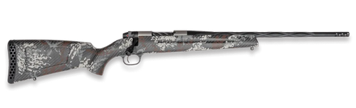 Weatherby Mark V Capra 280 Ackley Improved 2rd,17" Graphite Black Cerakote Fluted Threaded Barrel, Titanium Drilled & Tapped Receiver, Exposed Carbon Gray, White & Rust Sponge Accents