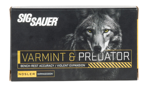 Sig Sauer Varmageddon 22-250 55G, 20rd Box
