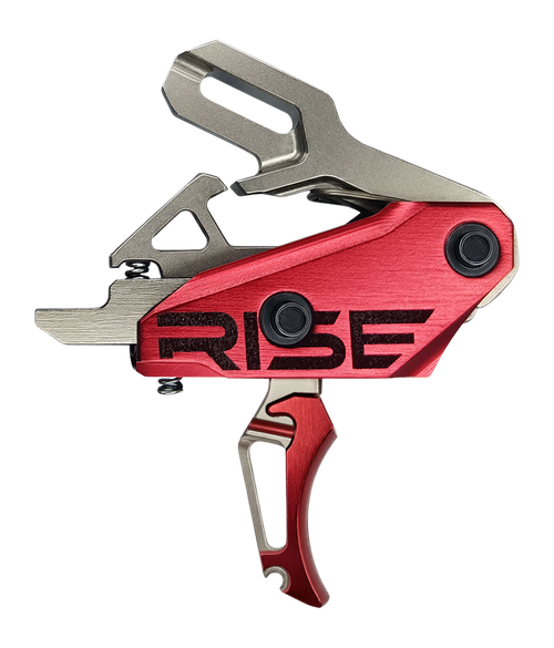 Rise Armament 535 G2 Trigger, Fits AR, Red and Silver