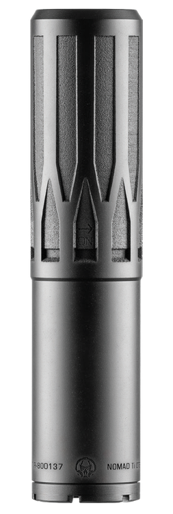 Dead Air Armament Nomad Ti OTB .30 Cal, 6AL4V Grade 5 Titanium Construction, Cerakote Finish, Black, Includes 5/8X24 Thread Pitch Xeno Radial Brake and Install Tool