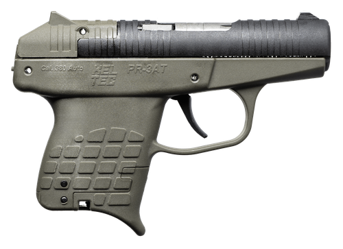 Kel-Tec PR-3AT, Sub-Compact, 380ACP, 2.85" Barrel, Matte Green with Black Slide, 10rd, (2)-5rd Stripper Clips
