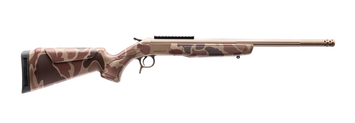CVA Cascade Takedown 6.5 Creedmoor 1rd 20" Flat Dark Earth Threaded Barrel & Receiver Picatinny Rail, Duck Camo Stock