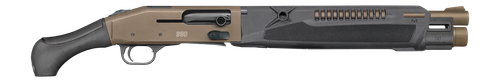 Mossberg 990 Aftershock SFX 12 Ga, 3" Chamber, 14.375" Barrel, Heat Shield, Fixed Choke, Flat Dark Earth, Black, AfterShock Grip, Fiber Optic, Optic-Ready, Shield RMSc, 5rd