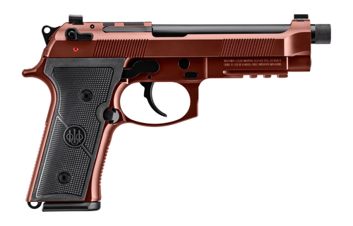 Beretta M9A4 Overlanding Bundle 9mm, 5.1" Threaded Barrel, Cerakote Clay, Tritium Night Sights, 18rd, 2 mags, Includes Flashlight, Compass, and a 10mm Socket