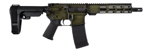 Shark Coast Distressed 5.56mm 30rd, 10.5" Barrel, Aluminum Receiver Picatinny Rail, M-Lok Handguard, Polymer SB Tactical SBA3 Brace