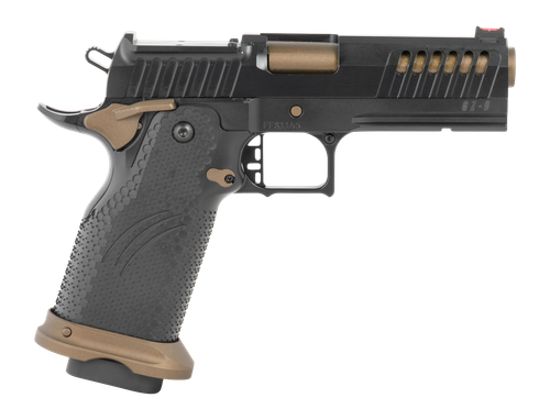 Fierce Grizz Commander 9mm, 4.25" Bull Barrel, Optic Ready, Accessory Rail, Burnt Bronze Cerakote, Black Controls, 10rd