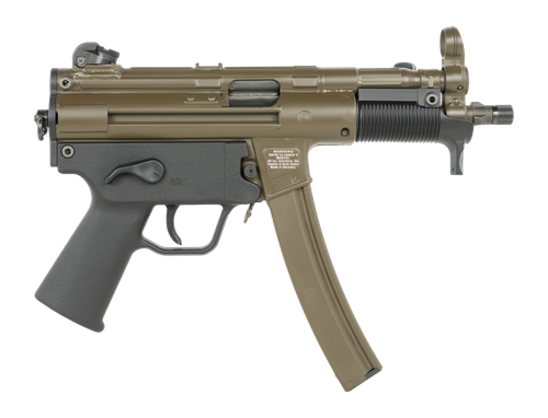 HK SP5K PDW Sports South Exclusive 9mm. 5.83" Patriot Brown Aluminum Receiver, Black Grip, 30rd