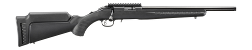Ruger American Rimfire, Bolt-Action , 17 HMR, 16.1"Barrel, Threaded 1/2X28, Satin Finish, Blued, Black Stock, Picatinny Scope Base, 9rd, 1 Magazine