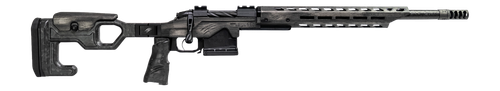 Fierce Firearms Reaper MTN 2.0 300 PRC, 22" Carbon Fiber Threaded Barrel, Distressed Gray Titanium, M-Lok, Magnesium Folding Chassis w/Adj Cheek Piece, Black Carbon Fiber Grip, 3rd