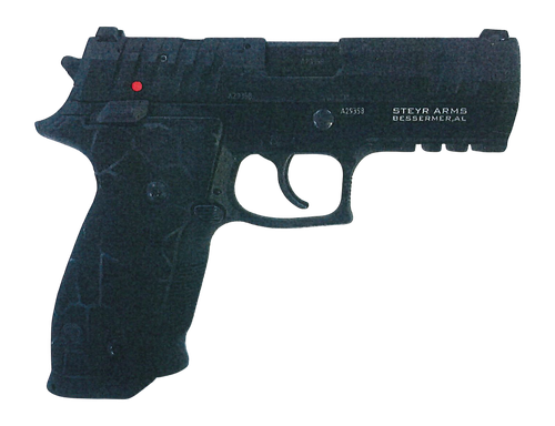 Steyr Arms ATD 9mm, 3.9" Barrel, Black, Optic Ready-Serrated Slide, Picatinny Rail, 20rd