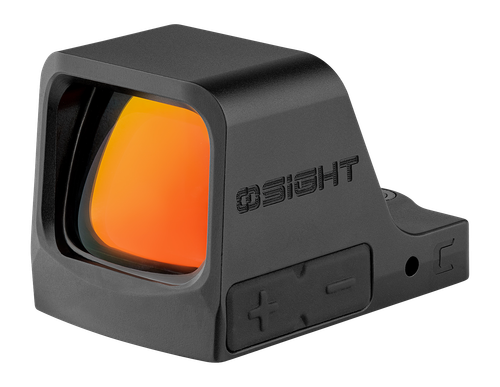 OLight Osight C, Handgun Sight, RMR Footprint, Matte Black, 3 MOA Green Dot and 32 MOA Circle, Side Loading CR1632 Battery