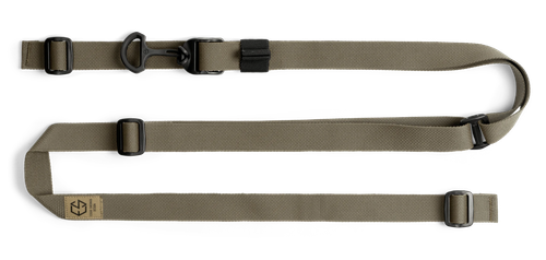 Edgar Sherman Design ESD Sling, 2-Point Combat Sling, 1" Webbing, Polymer Hardware, Matte Ranger Green and Black