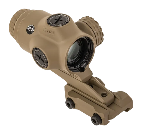 Primary Arms SLx Micro Prism, Sight, 23MM Objective, 3X Magnification, Red Illuminated ACSS Raptor 5.56/.308 Yard Reticle, Fits Mini-ACOG Mount, Flat Dark Earth