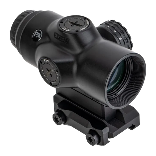 Primary Arms Optics SLx Optic Black Hardcoat Anodized 5x Illuminated Red ACSS Aurora 5.56 Yard Reticle