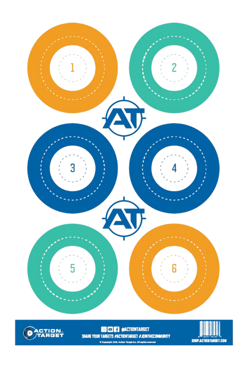 Action Target 12" x 18" Dot Target, 100 Per Box